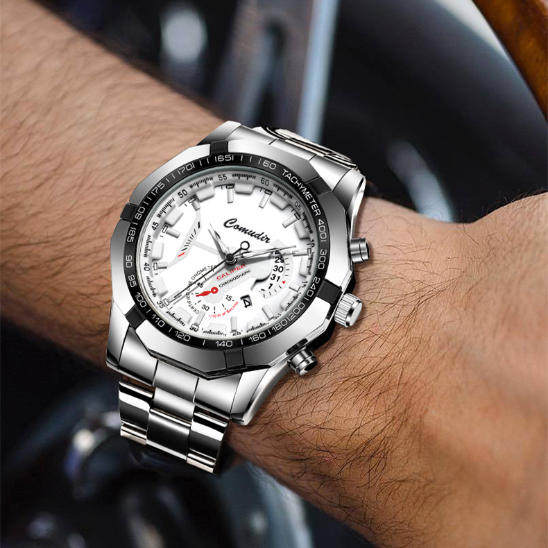 Automatic Men's Watch Calendar Stainless Steel Strap