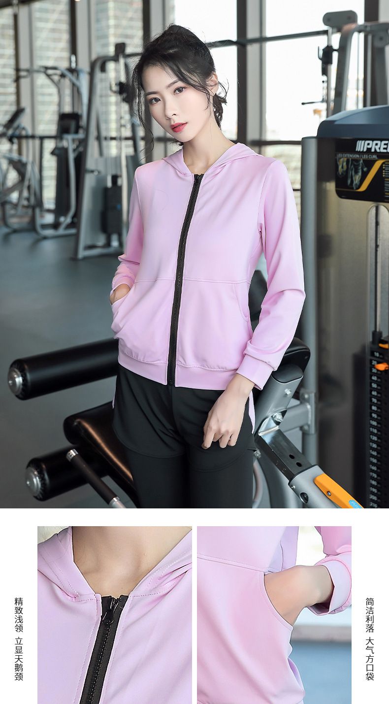 一手货源女士专业高端弹力速干运动健身套装女吸汗透气瑜伽服四件