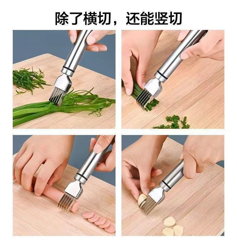 Stainless Steel Onion Cutter, Multifunctional Vegetable Shredder