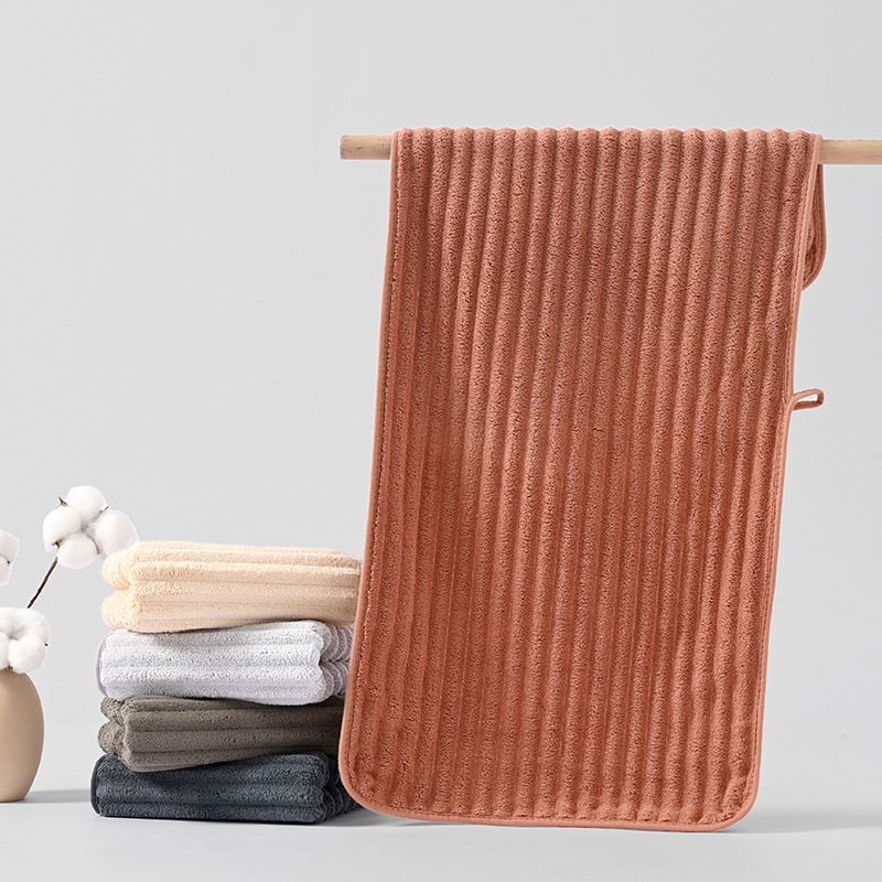 Coral fleece towel set, absorbent and quick-drying