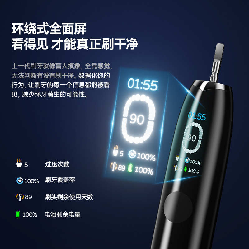 Sonic electric toothbrush, fully automatic, waterproof, whitening mode