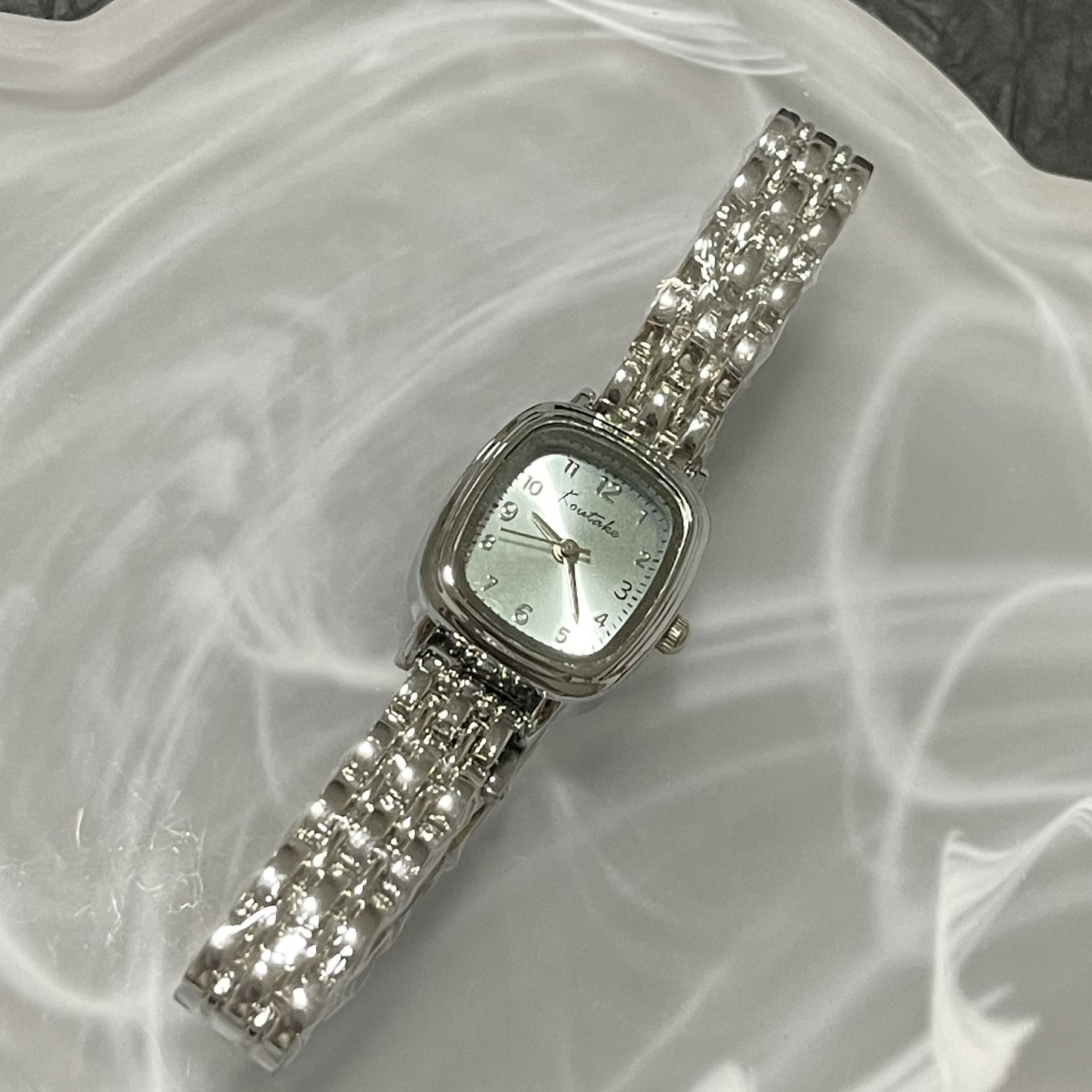 Women's Square Link Chain Watch, British Style