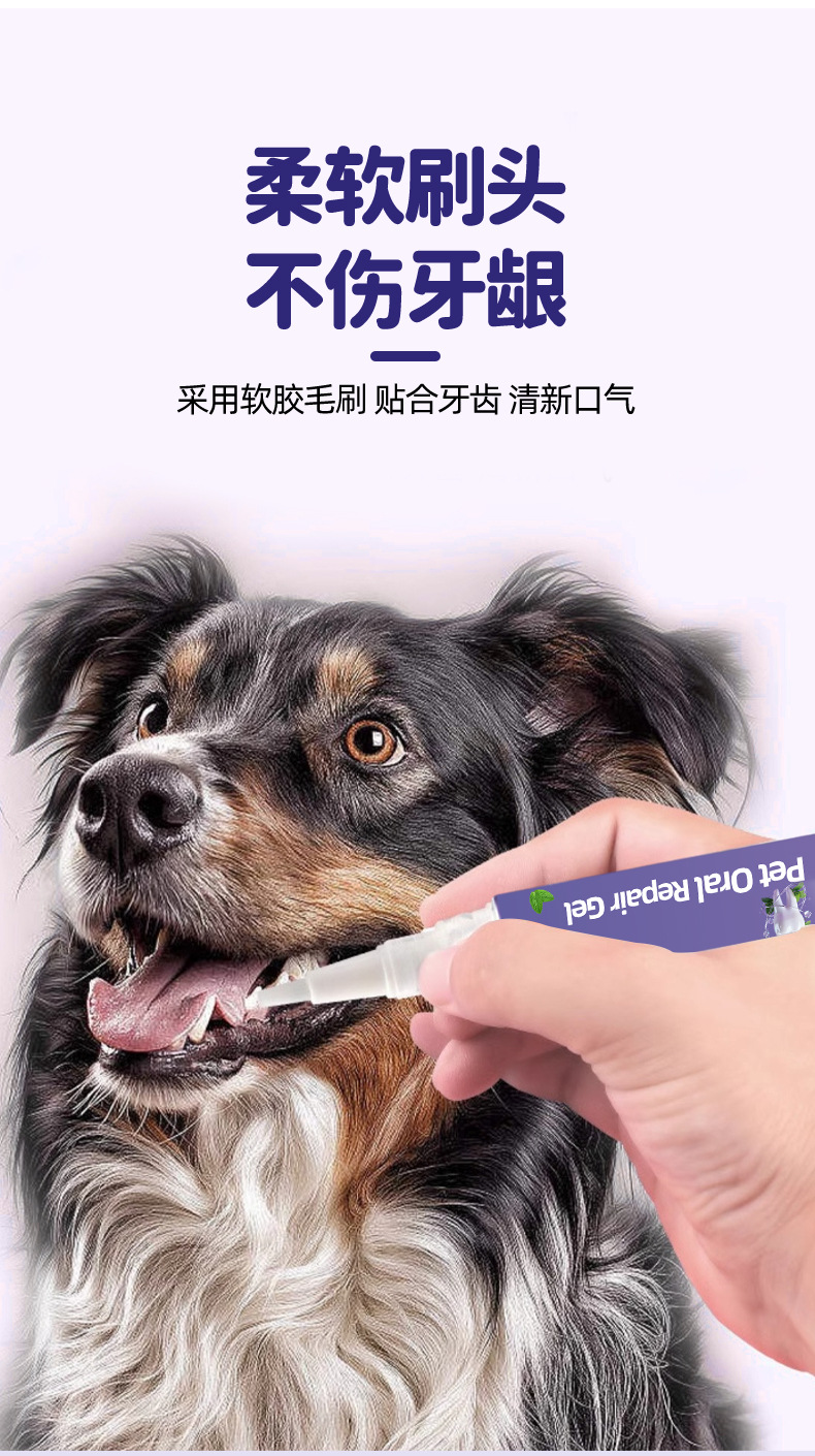FURRIYO  宠物洁牙笔  去牙垢牙渍宠物洁齿凝胶 口腔清洁宠物牙膏