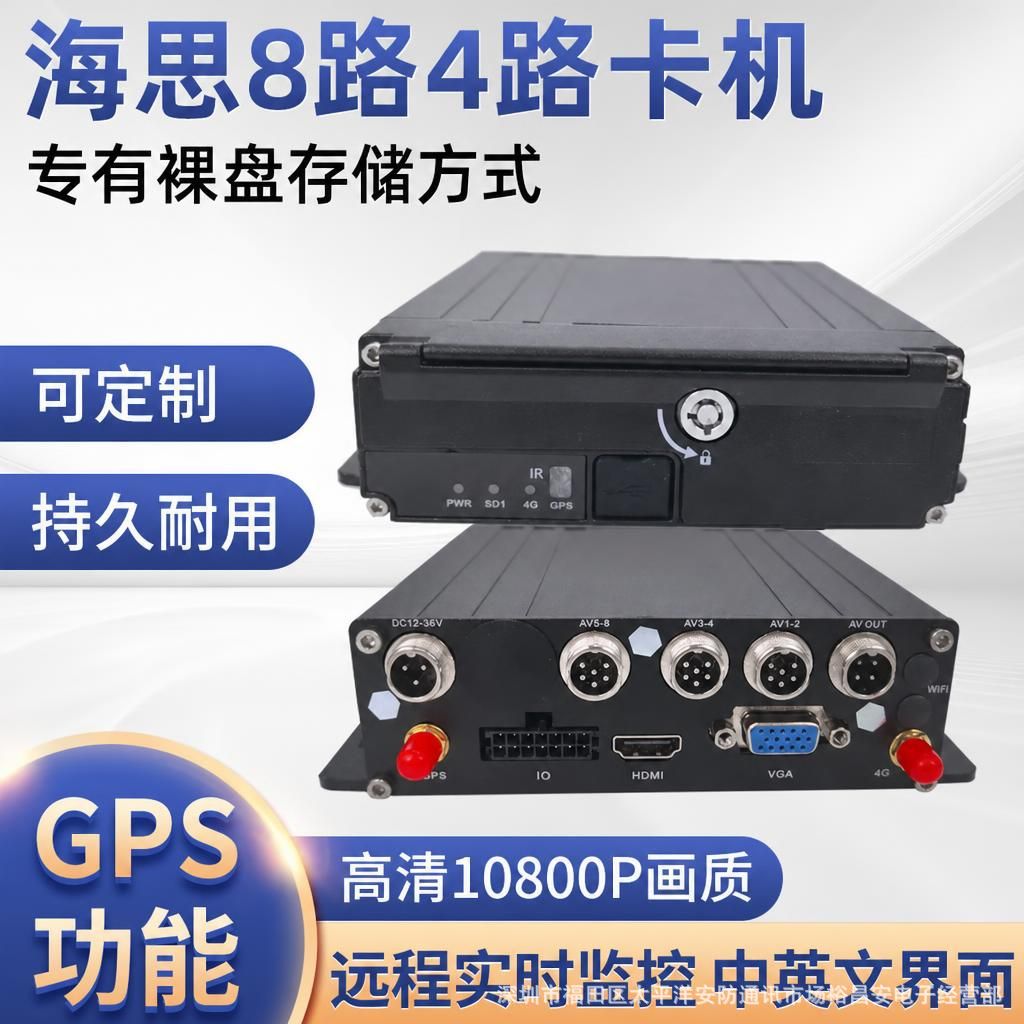 HiSilicon 4CH/8CH WiFi Vehicle DVR with 4G GPS and 1080P Recording