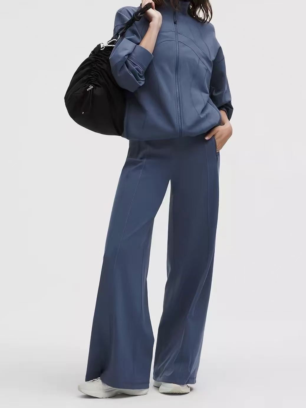 Lu high-waist wide-leg yoga pants lightweight soft comfortable