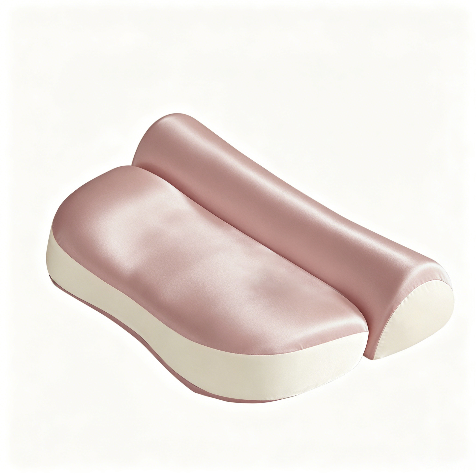 Memory foam pillow with slow rebound and cervical support