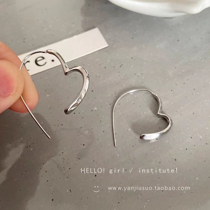 S925 silver hoop earrings, minimalist, fashion, versatile