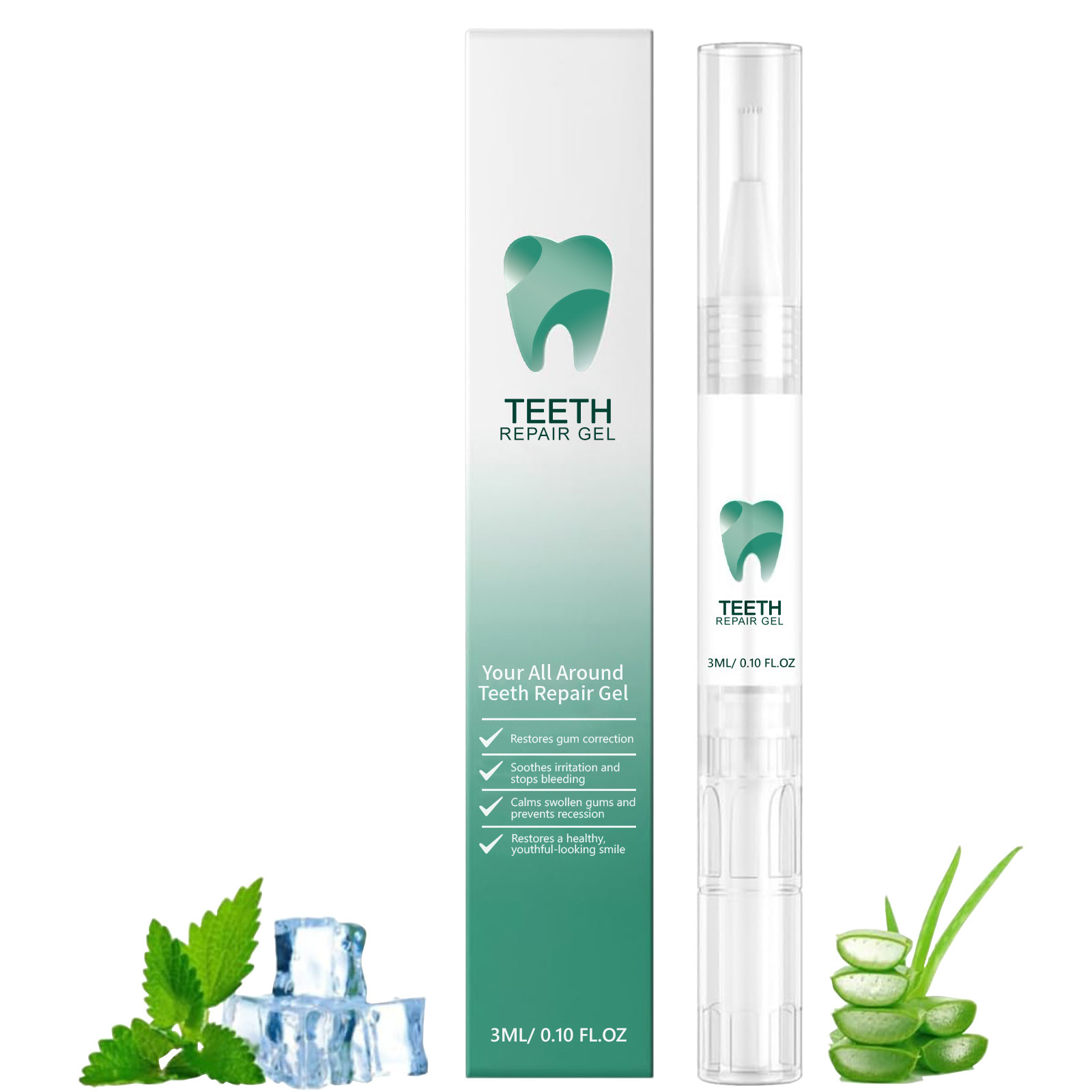 Teeth care gel pen for tartar and stain removal
