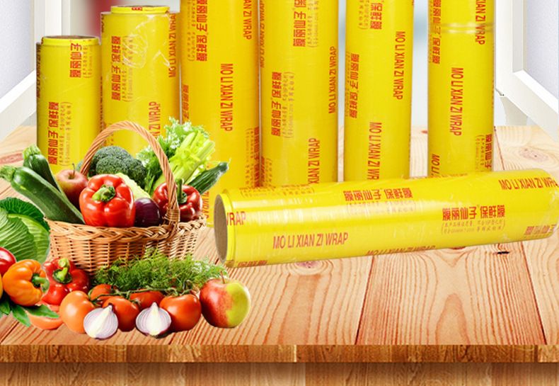 PVC-Frischhaltefolie Lebensmittelqualität Großrolle für Küche