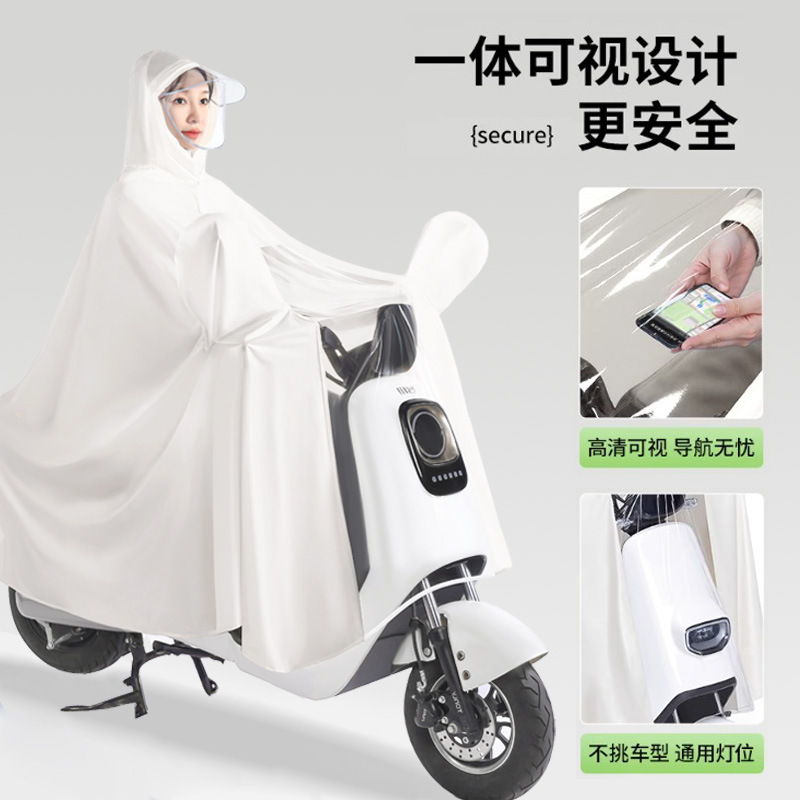 Regenjacke für E-Fahrzeuge, verdickt, verlängert, ganzkörper