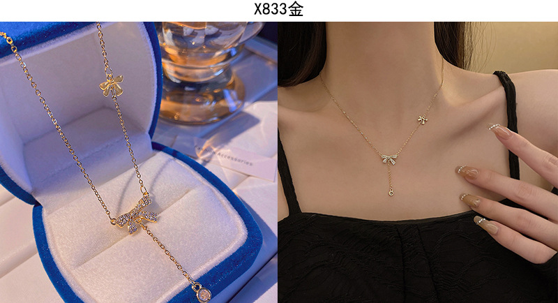 Titangold Damenkette mit Perlenkette