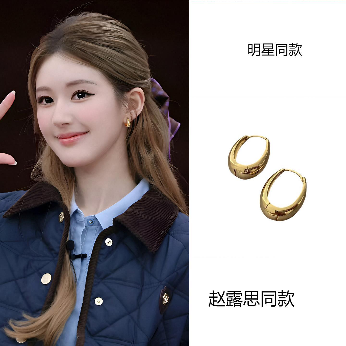 Design earrings, lightweight luxury, versatile, elegant