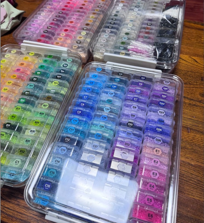 Perler Beads Storage Set with 75 Small Boxes
