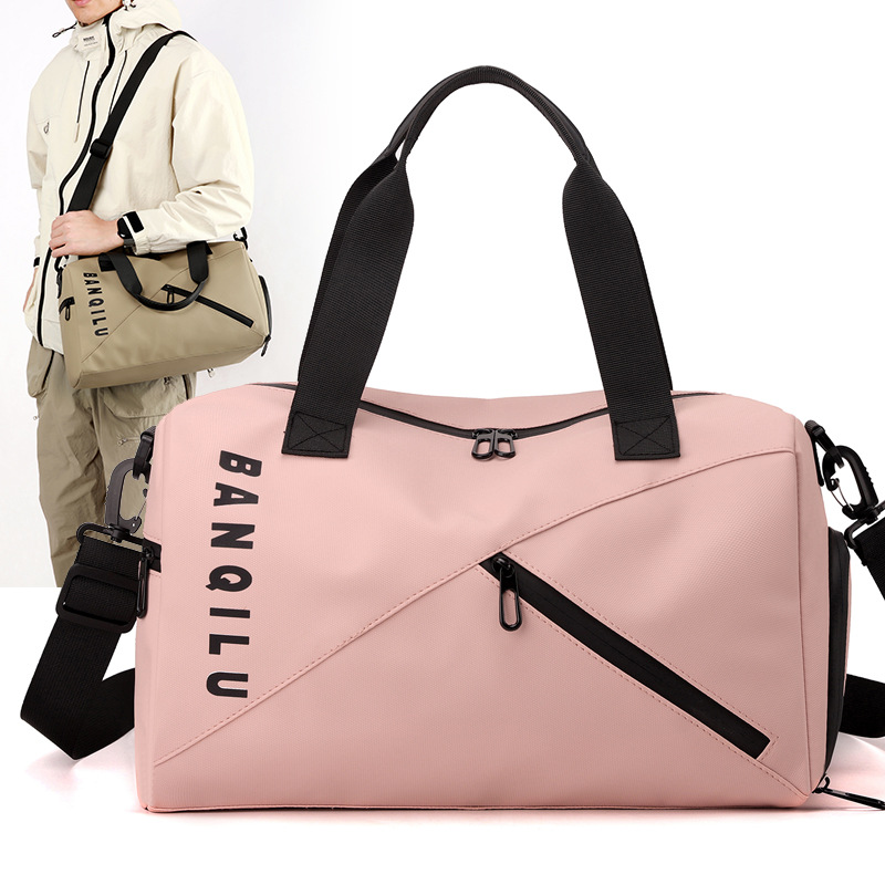 Travel bag, trolley-compatible, wet and dry separation, unisex