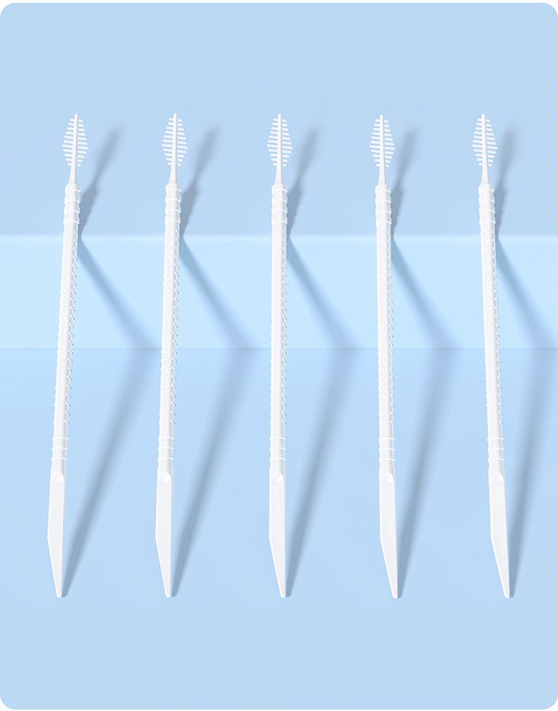 Plastic toothpicks, 300-piece, double-headed spike shape