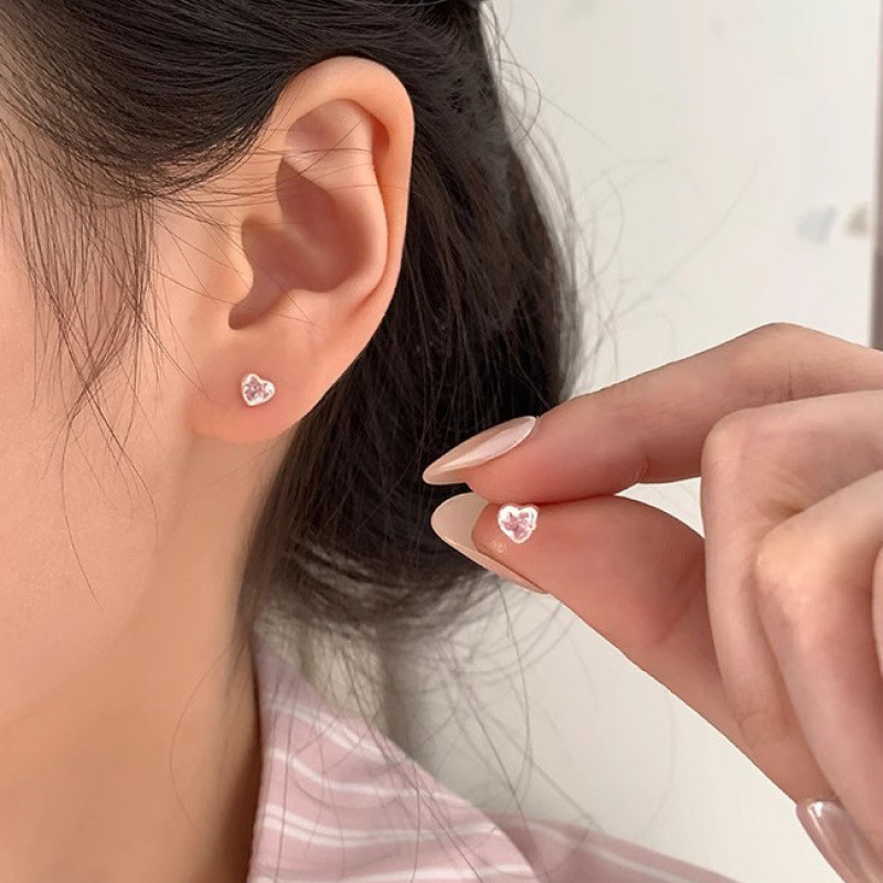 S925 sterling silver stud earrings, hypoallergenic