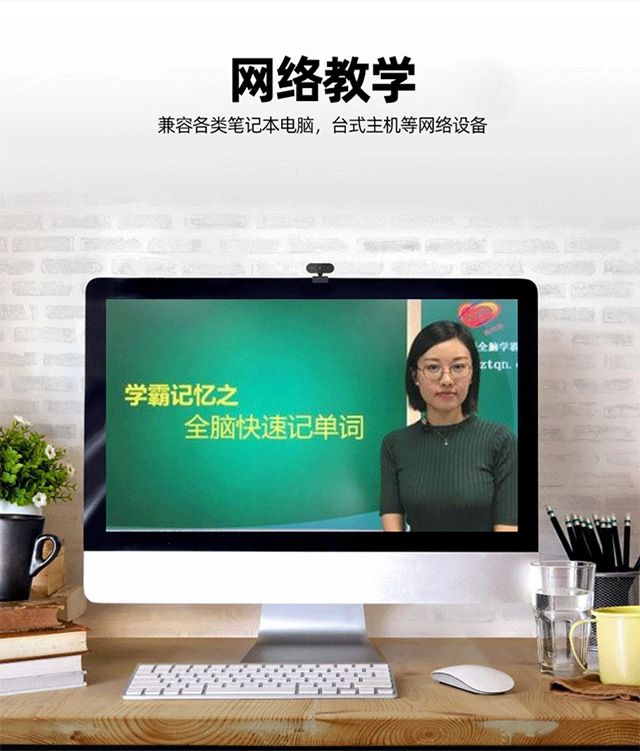 Computer camera, USB, built-in microphone, video conferencing
