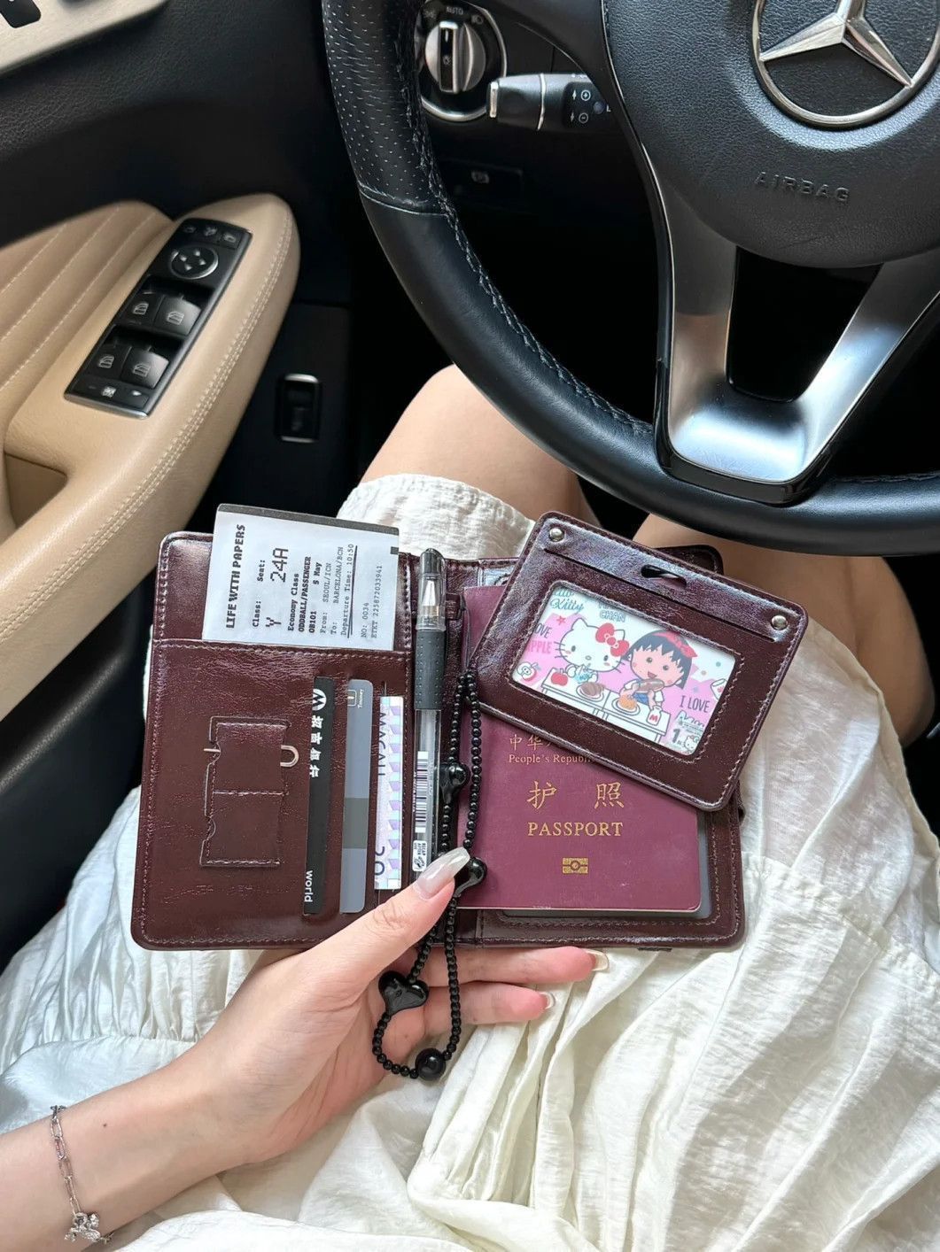 护照夹新款多功能收纳卡套一体出国旅行男女士护照包机票夹证件