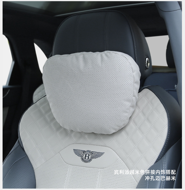 Universal Car Neck Pillow with Lumbar Support, Perforated