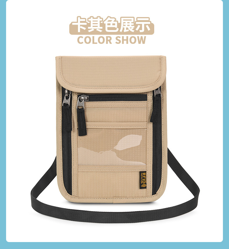 RFID protective card wallet with passport compartment