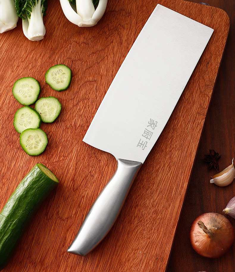 Stainless steel cleaver set, bone and meat cutting, 2-piece