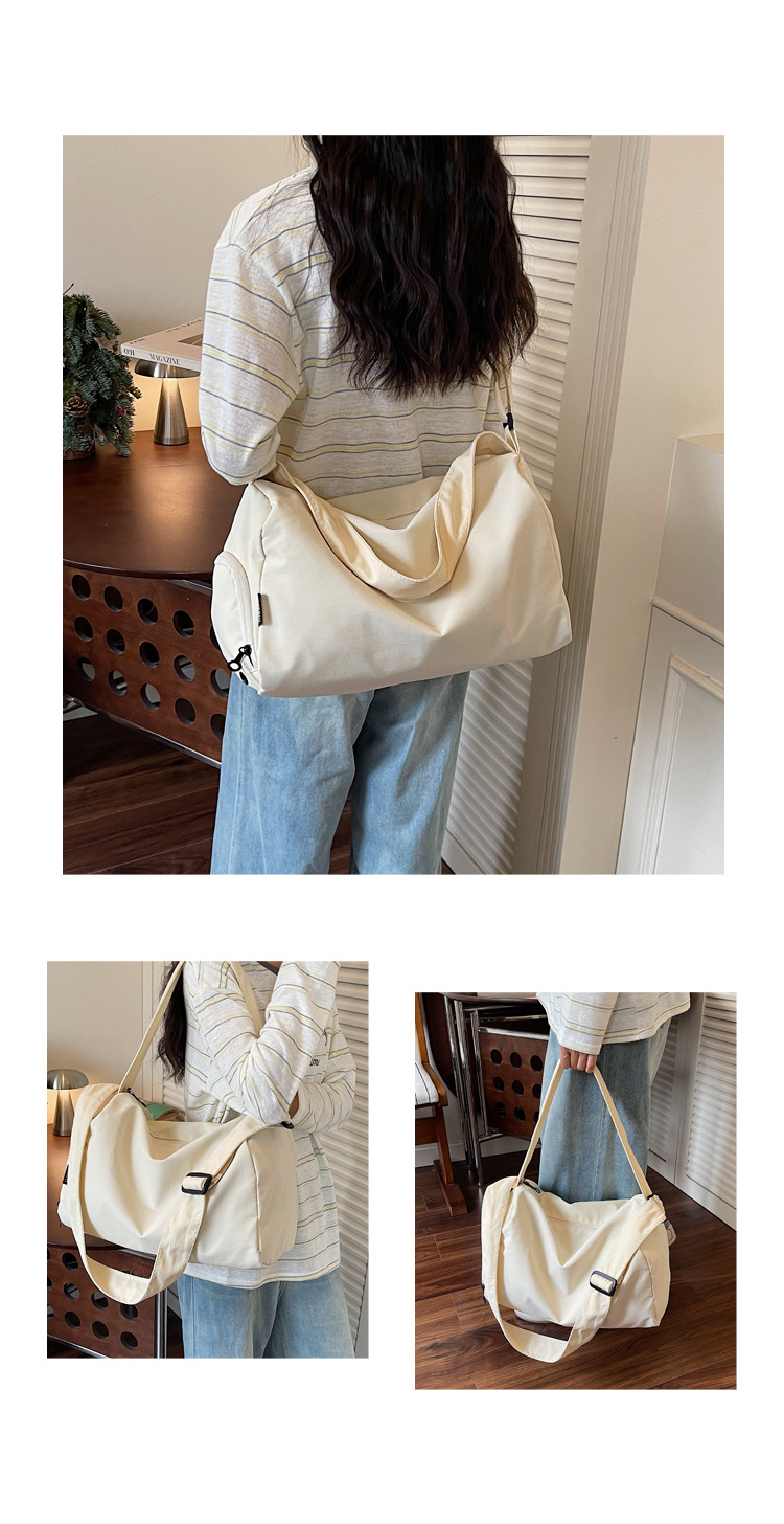 Soft Crossbody Tote Travel Bag, Waterproof Large Capacity