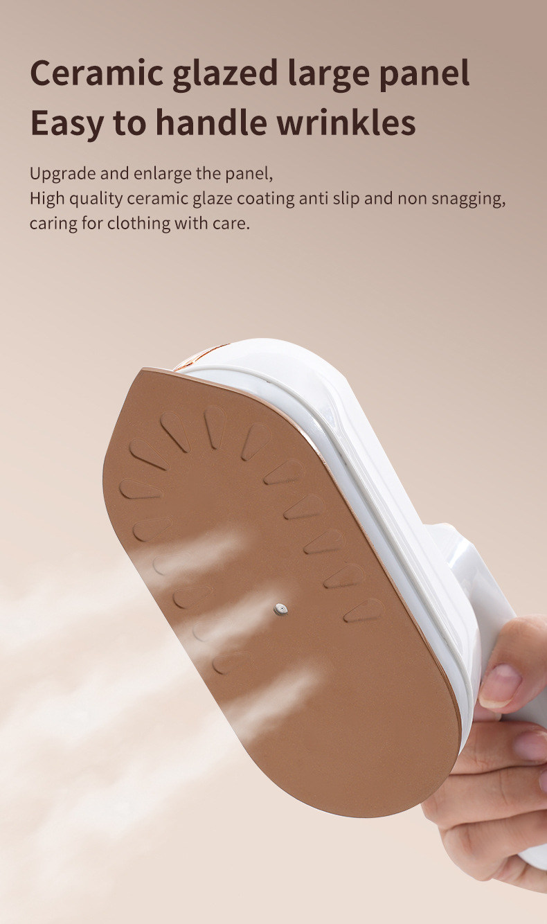 Portable steam iron, handheld, household, compact