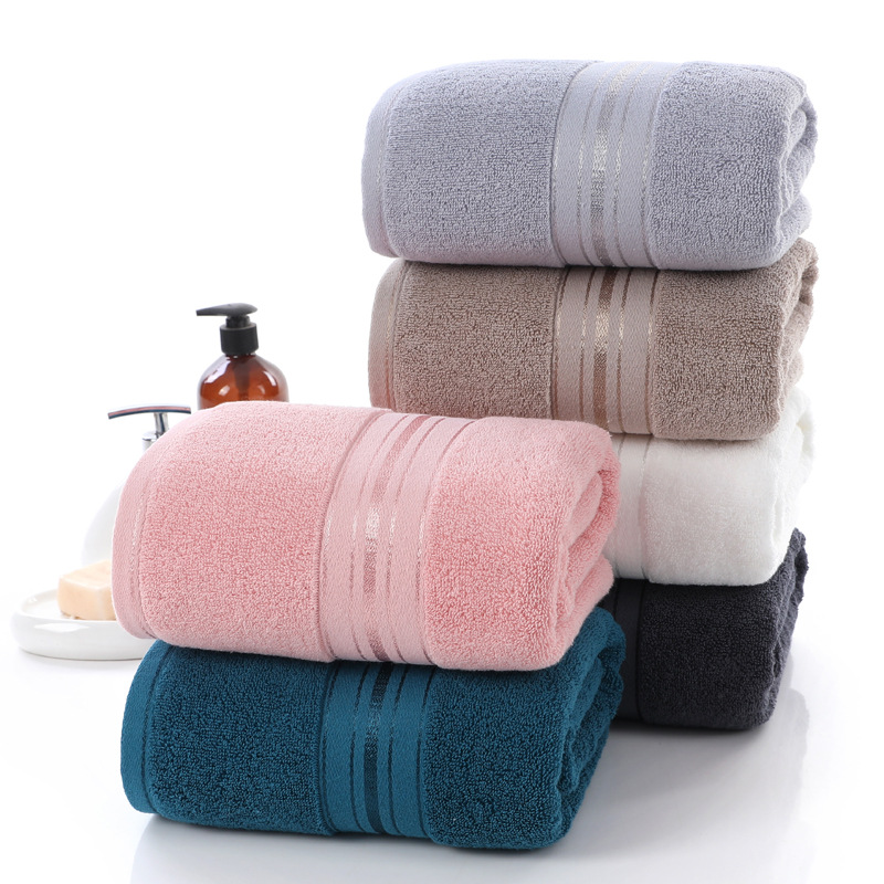 Bath towel pure cotton 70x150 thickened absorbent
