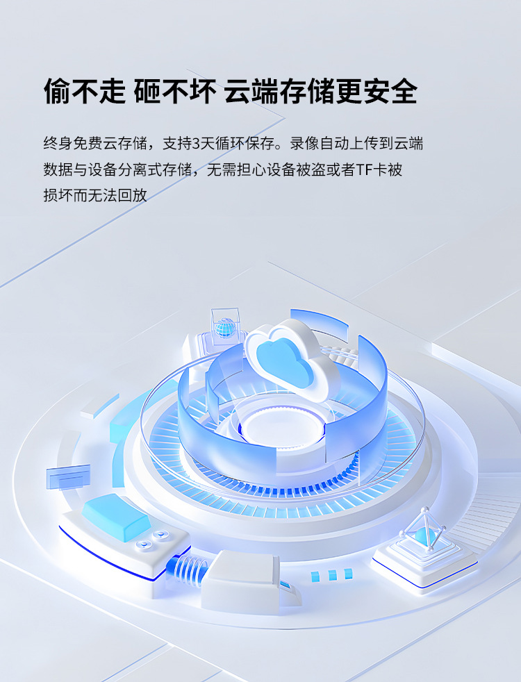 Low-Power WiFi Camera Compact Night Vision Bluetooth Network