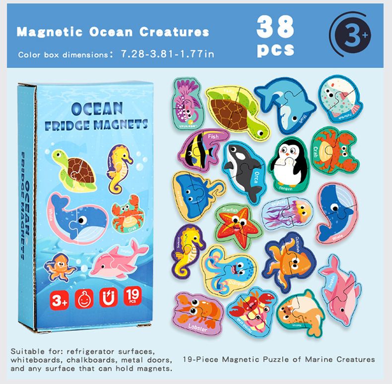 Cartoon-Magnet-Kühlschrankaufkleber, 8 Designs