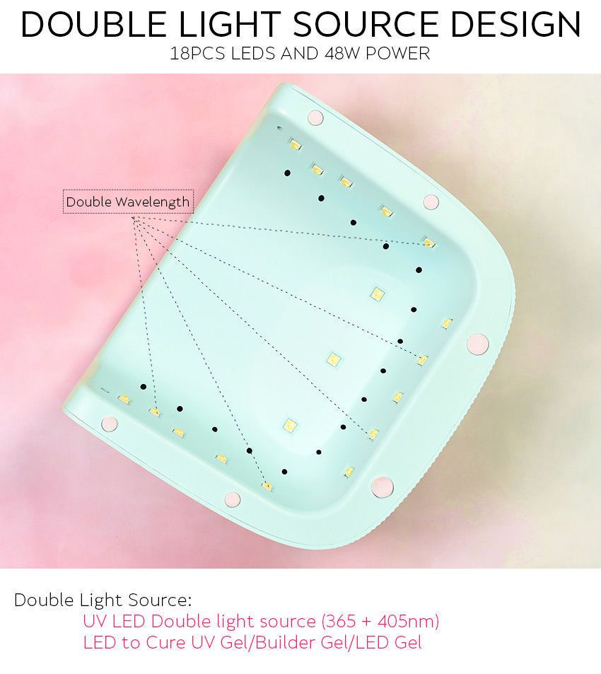 Makrone Nagellampe 48W intelligenter Sensor LED