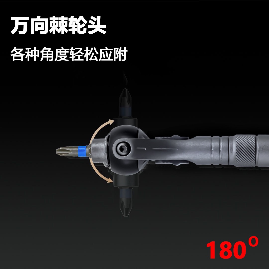 RS2 ratchet screwdriver set, multi-functional