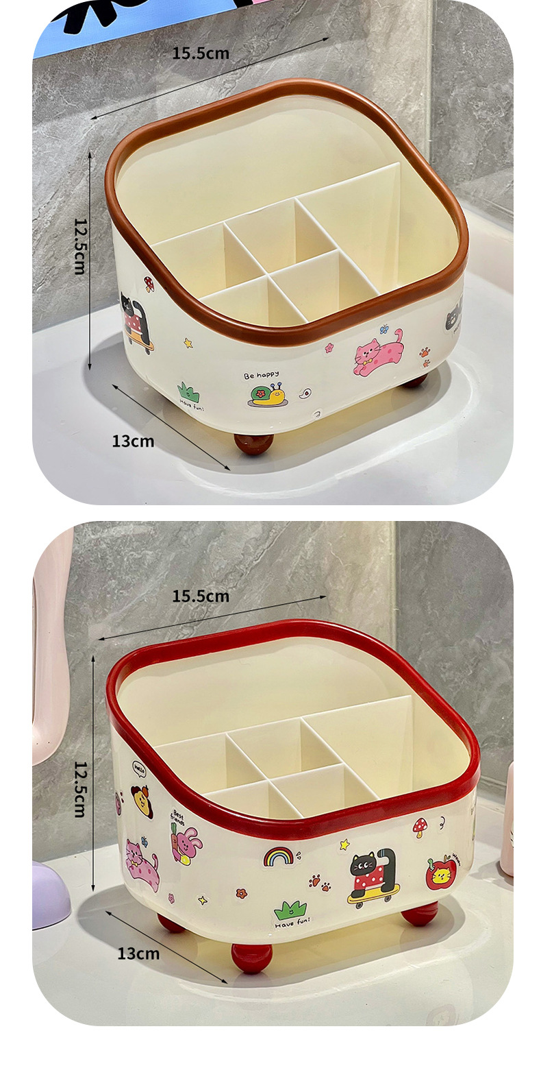 ZT3688 masaüstü kozmetik organizer, büyük kapasiteli