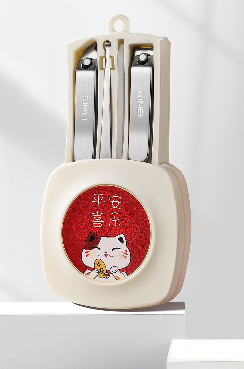 Jindarimei creative nail scissors set, four-piece portable