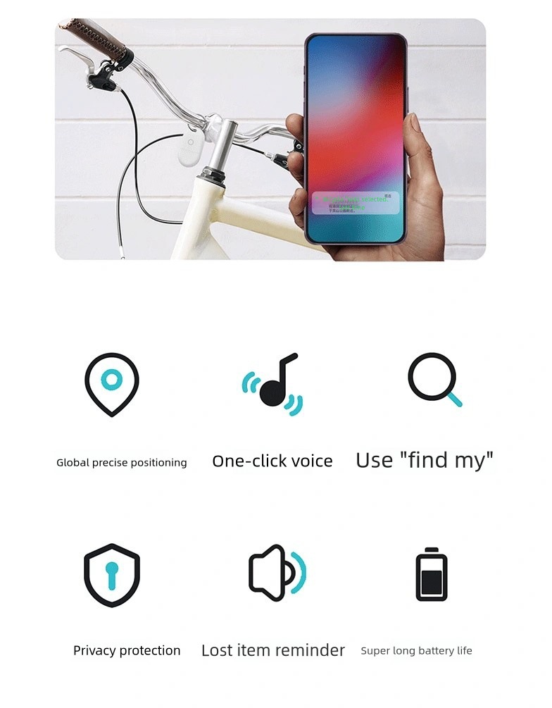 iTag wireless tracker, iOS compatible, elderly and child tracking