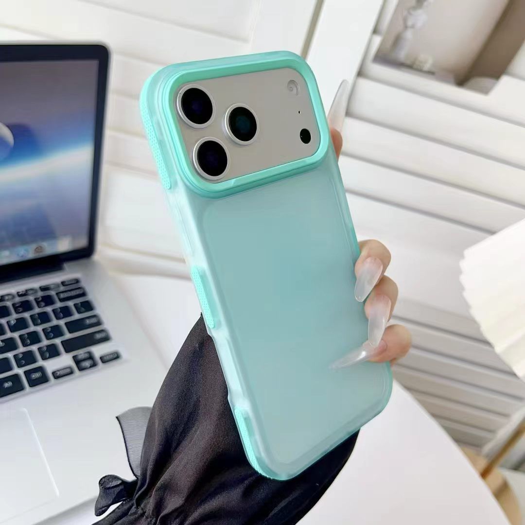iPhone 18 Pro Max / 17 macaron transparent colorful slip-resistant case