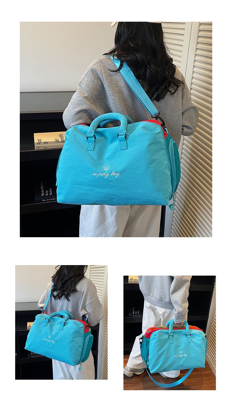 Mehrfarbige Reisetasche, leicht, Trolley-kompatibel, Handgepäck-geeignet