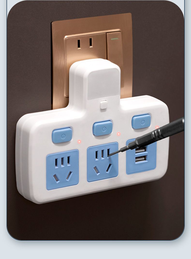 USB converter socket, 1-to-3 high-power extension
