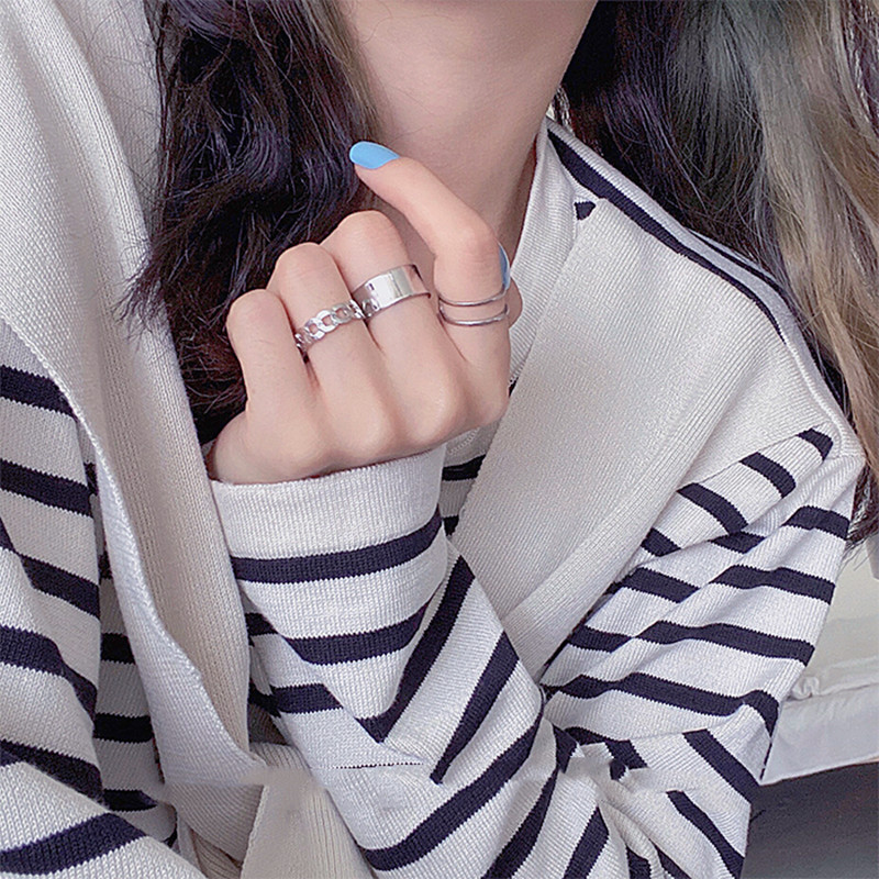Schmetterlings-Ringset 4-teilig Damen