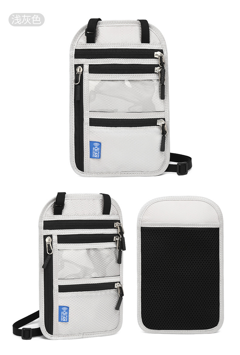RFID document organizer, neck strap, passport protection case
