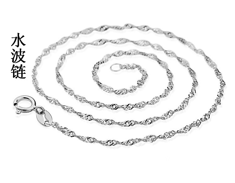 S925 sterling silver necklace, O-shaped box, snake bone chain