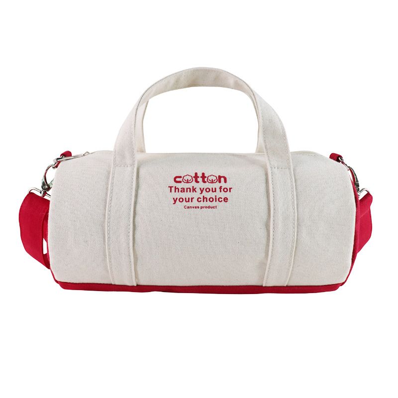 Segeltuch-Reisetasche, Einschulter-Umhängetasche, Zylinderform