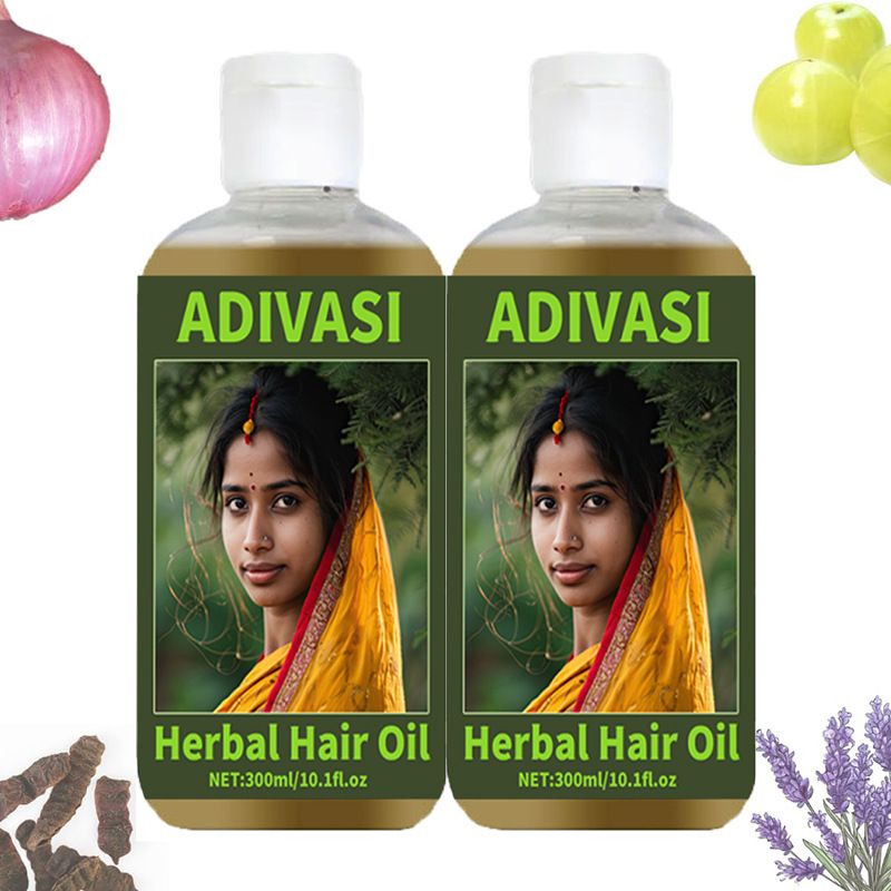 Adivasi herbal saç bakım yağı bitkisel lavanta yumuşak parlak