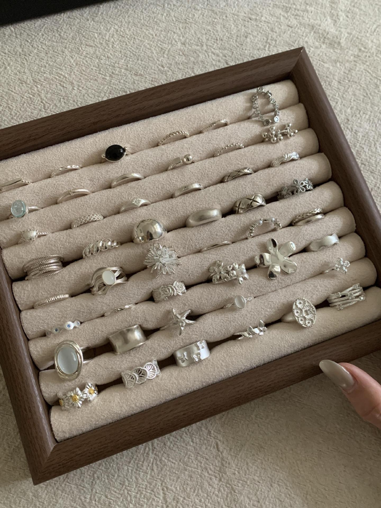 S925 Silber Vintage-Ring offen verstellbar