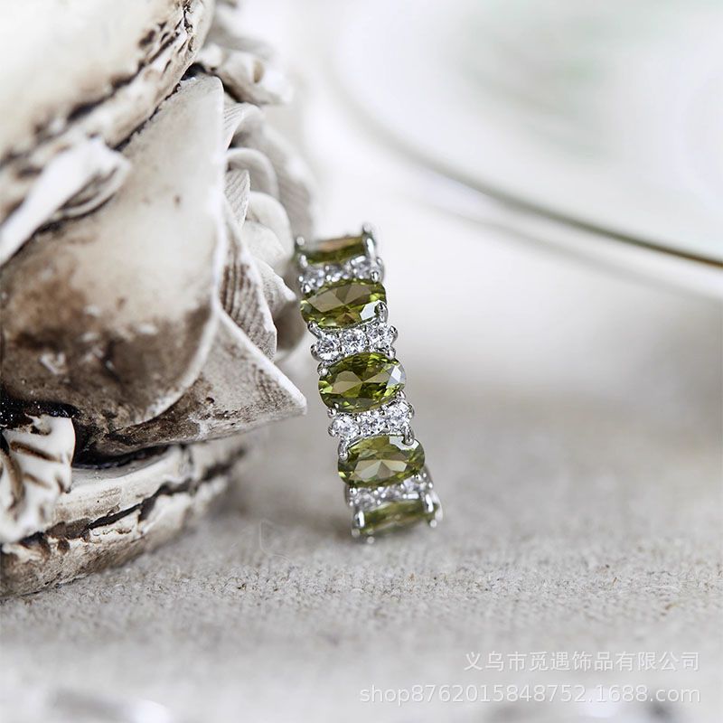 Vintage sparkle zircon open ring for women