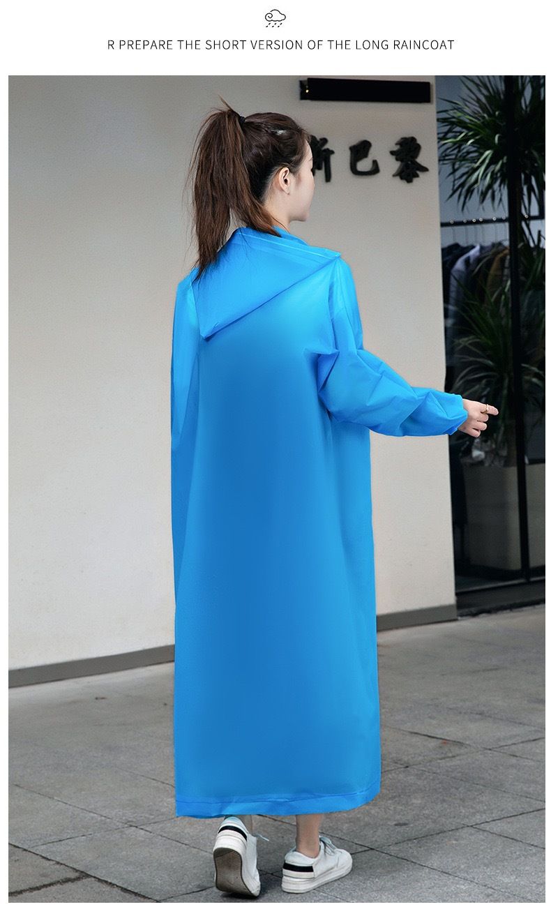 EVA raincoat, thickened, adult and children, travel poncho
