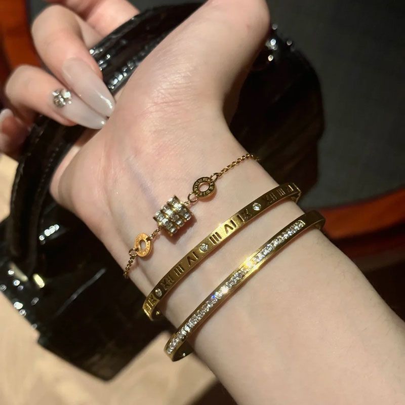 Titanium steel bracelet, stainless steel, buckle closure