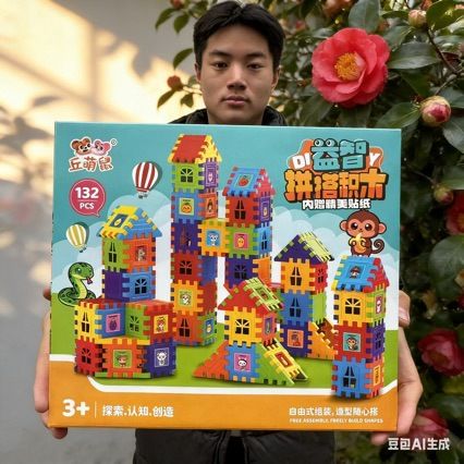 新款DIY百变益智儿童拼积木和六维积木动脑训练玩具套装积分礼品