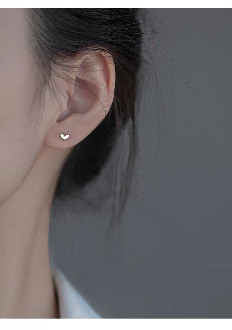 S999 Silberohrstecker minimalistisches Design