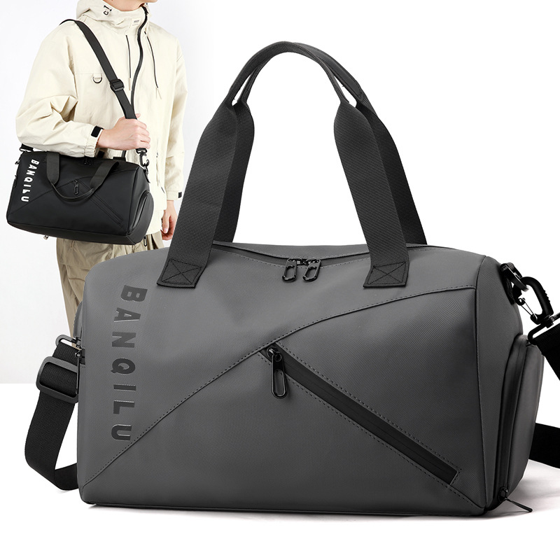 Travel bag, trolley-compatible, wet and dry separation, unisex